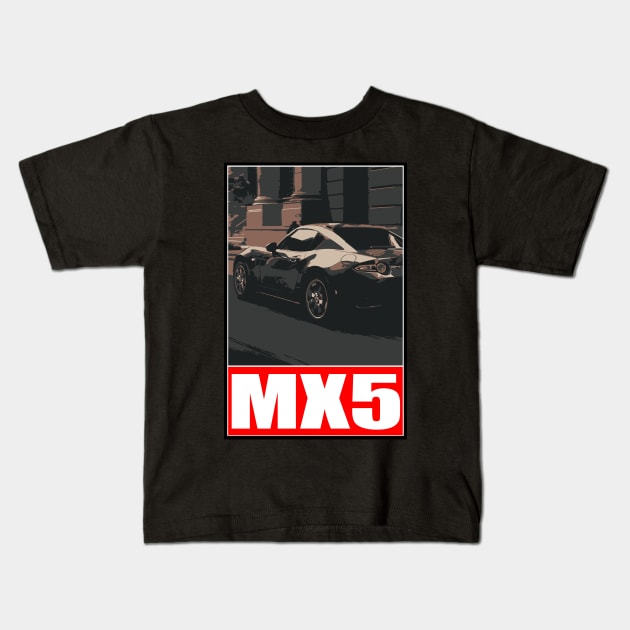 Mx5 Kids T-Shirt by 5thmonkey